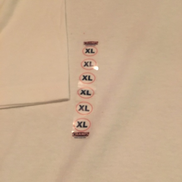Men’s Champ Sports Gear XL white V- neck Tee NWT - Picture 4 of 5